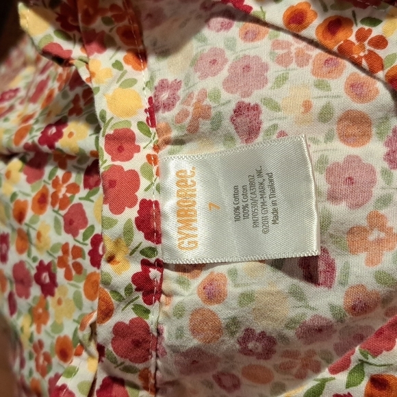 Gymboree girls floral blouse size 7 - Picture 2 of 2
